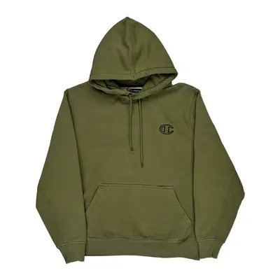 Champion Logo Champion Hoodie - XL Khaki Cotton Blend
