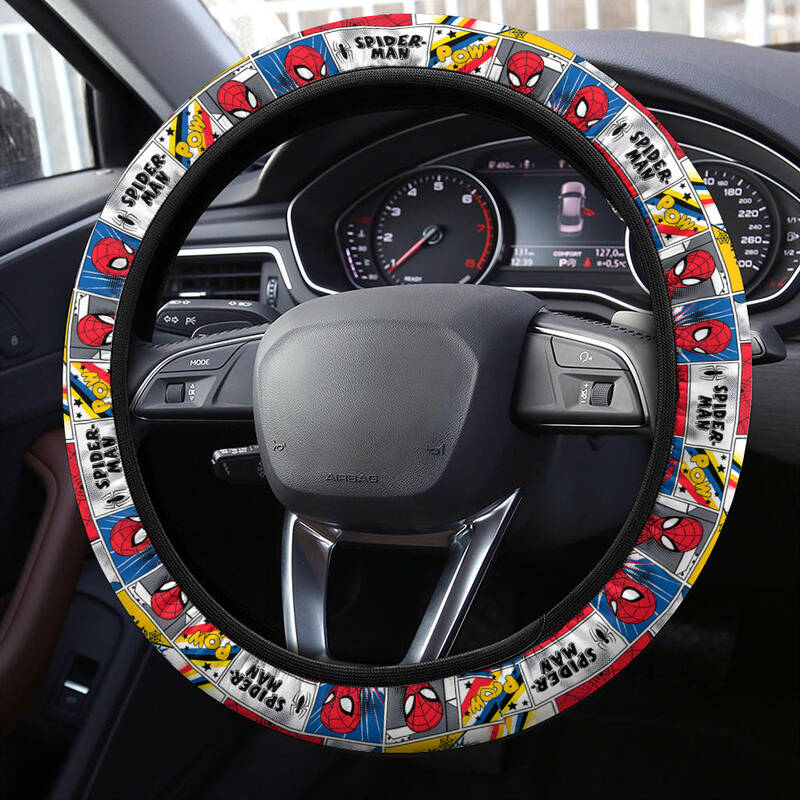 Spiderman Steering Wheel Cover