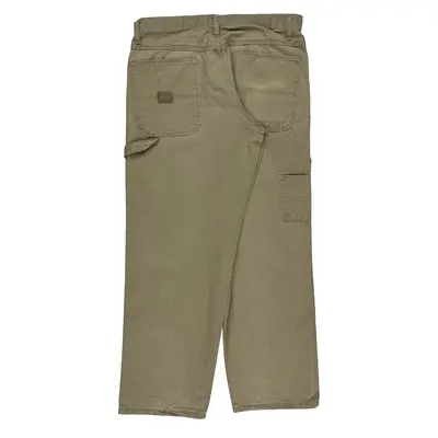 Wrangler Carpenter Trousers - 34W 30L Beige Cotton | Size: 34″ waist