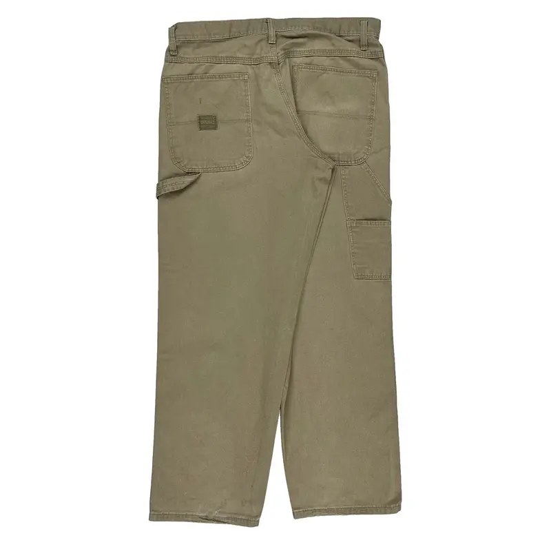Wrangler Carpenter Trousers - 34W 30L Beige Cotton | Size: 34″ waist