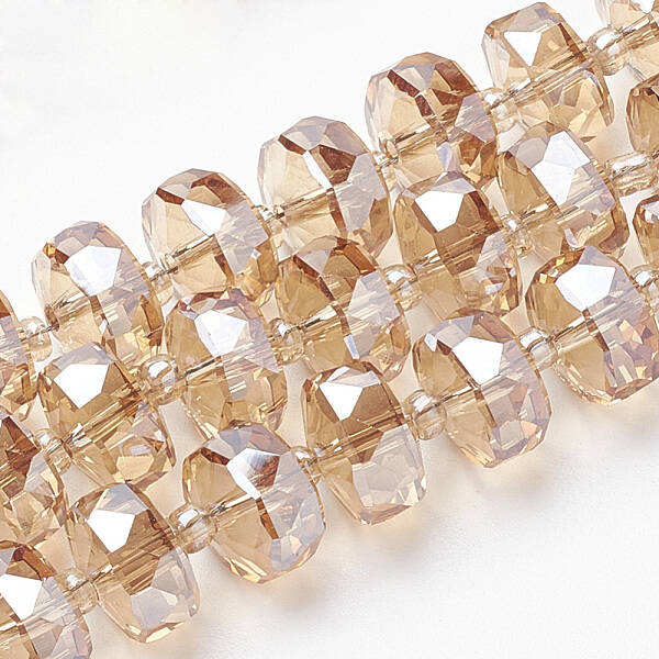 Electroplat Glass Beads Strands