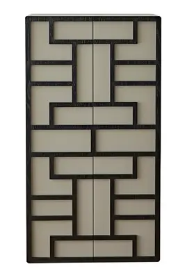 Gray Embossed Leather Cabinet | Liang & Eimil Kamako