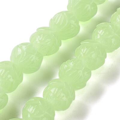 Synthetic Coral Carved Beads Strands
