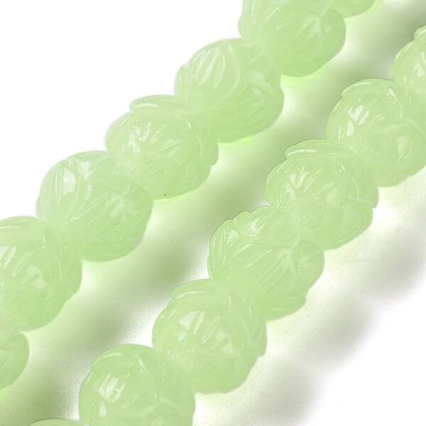 Synthetic Coral Carved Beads Strands