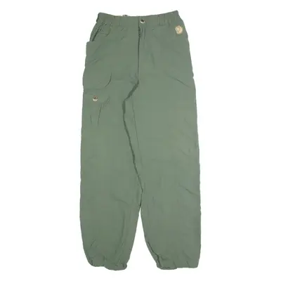 FJALLRAVEN Outdoor Womens Trousers Green Regular Tapered W26 L28