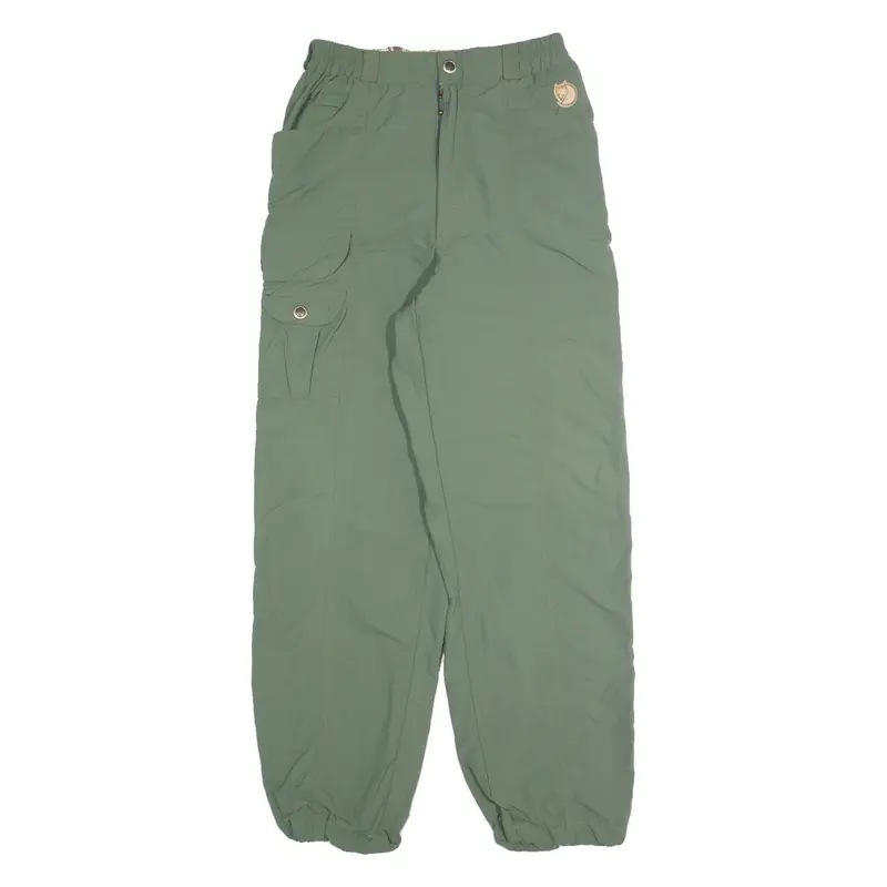 FJALLRAVEN Outdoor Womens Trousers Green Regular Tapered W26 L28
