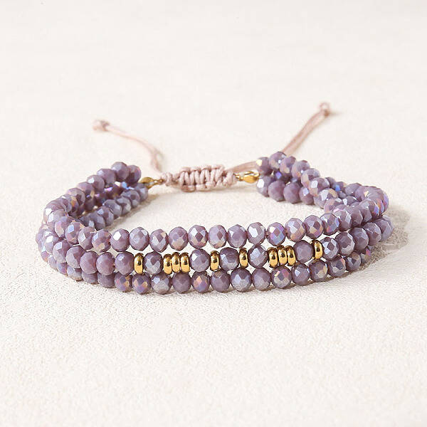 Bohemian Style Glass Beaded Braided Bead Bracelets