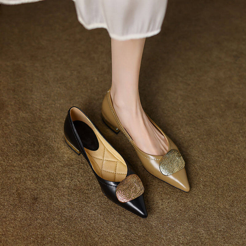 CHIKO Coro Pointy Toe Block Heels Pumps Shoes