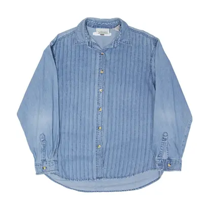 CASEY & MAX Denim Shirt Blue Long Sleeve Womens M