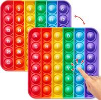 JoyCat Double Sided Alphabet Numbers Fidget Game, ABC Learning Tools, Educational Toys, Stress Relief Toys, 26 Letters and Nu...