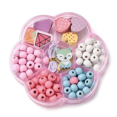 Children's Day Theme Maple Wood Jewelry Set DIY Making Kits