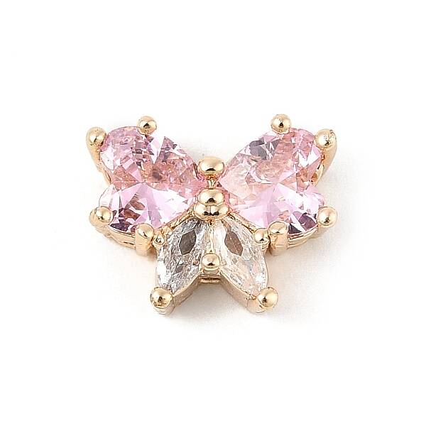 Brass Micro Pave Cubic Zirconia Pendants