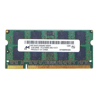 Micron MT16HTF25664HZ-800H1 | 2GB DDR2-800MHz PC2-6400 Non-ECC Unbuffered SODIMM CL6 2Rx8 1.8V 200-Pin Memory Module