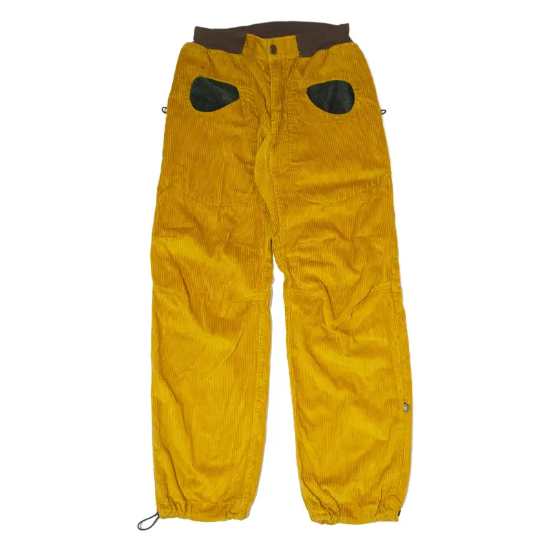 EG Cuffed Mens Corduroy Trousers Gold Regular Straight W28 L32