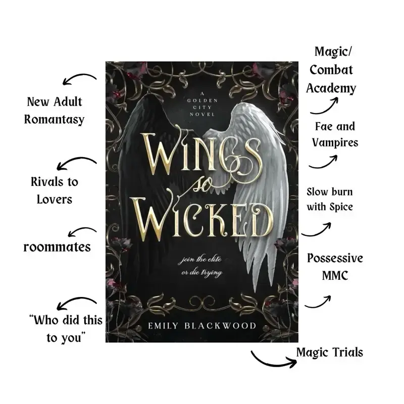 Signed Wings So Wicked Paperback with Art