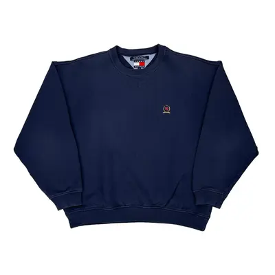Tommy Hilfiger Sweatshirt - Large Blue Cotton Blend