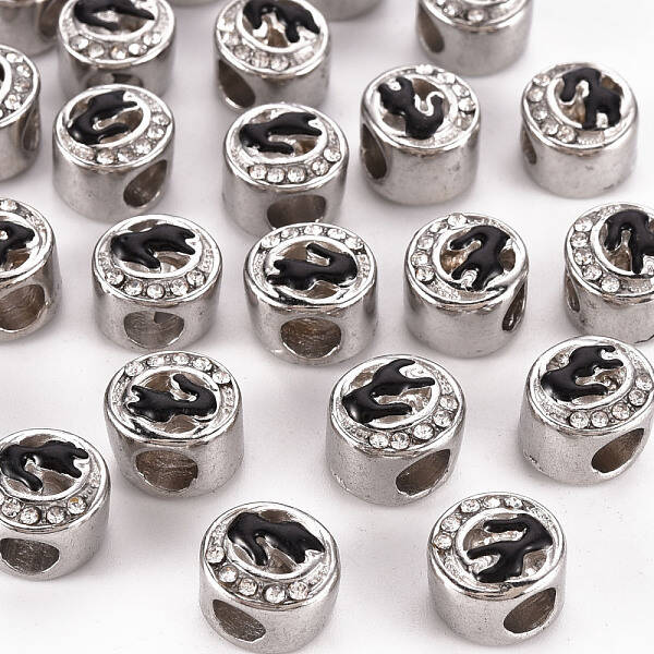 Alloy Enamel European Beads