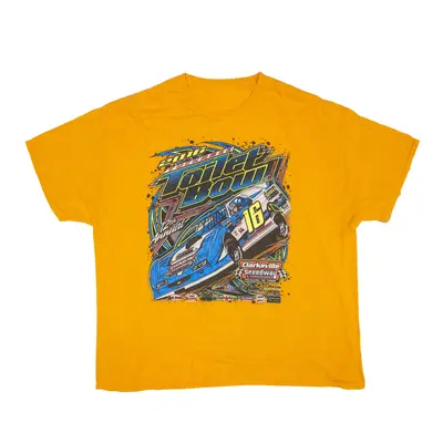 2016 Tuckasec Toilet Bowl Racing T-Shirt Orange Short Sleeve Mens 2XL