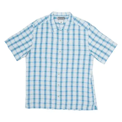 COLUMBIA Mens Shirt Blue Check L
