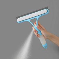 3 in 1 Window Cleaning Scraper, Window Squeegee, Easy To Clean Glass Scraper with Spray Bottle, Multi-function Window Cleanin...