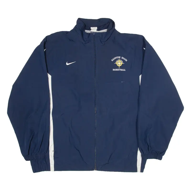 NIKE Hampton Roads Basketball Mens Track Jacket Blue USA XL
