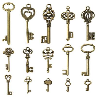 30Pcs 15 Style Tibetan Style Alloy Pendants