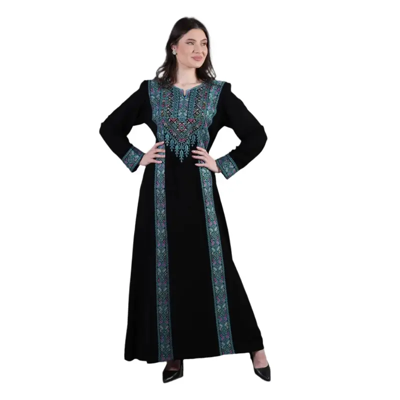 4 Veins Tatreez Abaya: A Fusion of Tradition and Modern Elegance