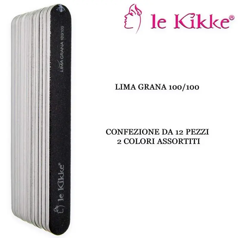 Le kikke nail file 100/100 in blister 6 pcs