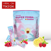 2025 Good absorption Super Yerba| Yerba Mate Instant Powder | RASPBERRY LEMONADE Flavor | 30 Servings Beverage