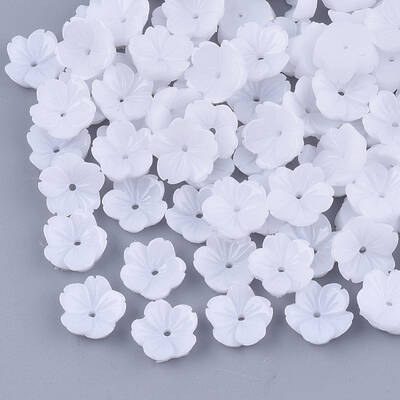 Opaque Resin Bead Caps