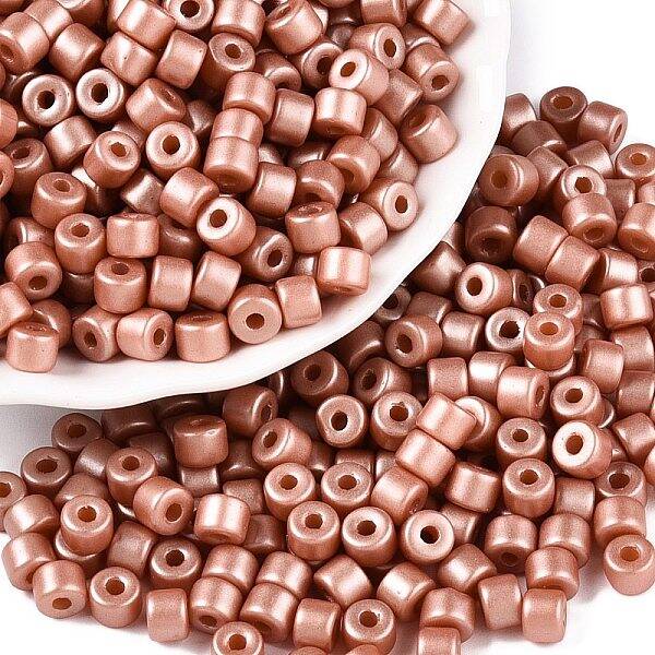 Baking Paint Pearlized Glass Seed Beads