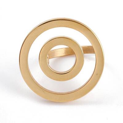 Ion Plating(IP) Unisex 304 Stainless Steel Finger Rings