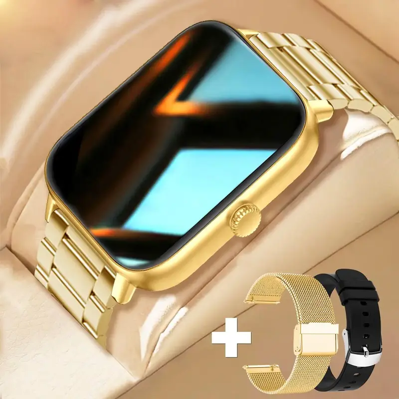 Smart Watch & Bands Kit, Touch Screen Digital Watch with Health Monitoring, Waterproof Full Touch Screen Sports Watch for Men...