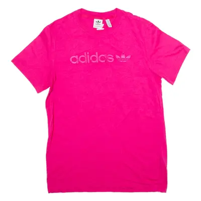 ADIDAS Womens T-Shirt Pink UK 10