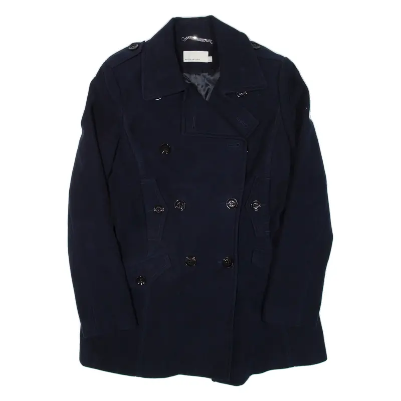 KAREN MILLEN Womens Jacket Blue UK 12