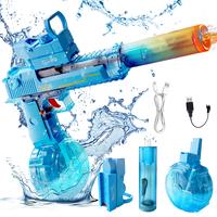 【Summer Must-Have】High-Powered Electric Water Shooter with LED Lights - 25-40ft Water Gun for Kids & Adults, High Powered...