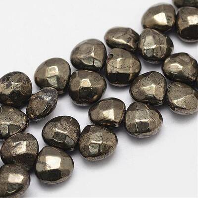 Natural Pyrite Beads Strands