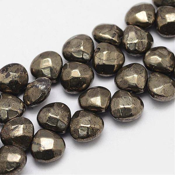Natural Pyrite Beads Strands
