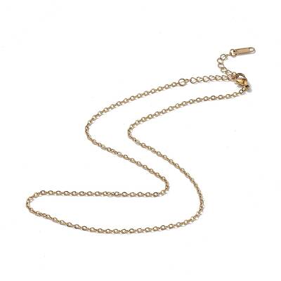 Ion Plating(IP) 304 Stainless Steel Cable Chain Necklace for Men Women