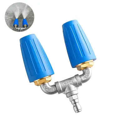 Car High Pressure Water Sprayer Nozzle, High Pressure Washer Nozzle with Stainless Steel Hose Connector, High Pressure Water ...