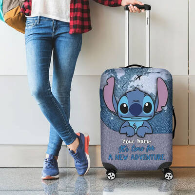 Custom Stitch Luggage Cover,lilo And Stitch Travel Luggage