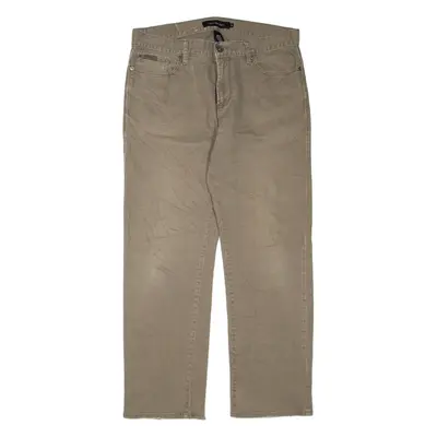CALVIN KLEIN JEANS Womens Jeans Brown Regular Straight W35 L30