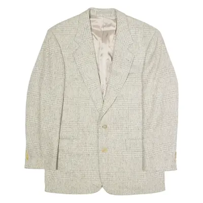 BOSS Mens Blazer Jacket Cream Knit Wool M