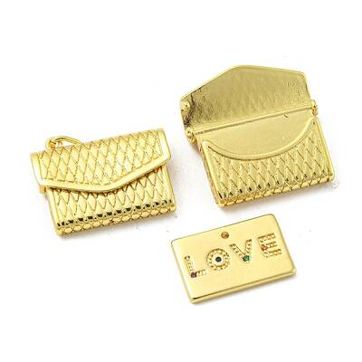 Real 18K Gold Plated Brass Pendants