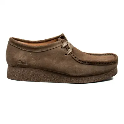 Clarks Wallabee Evo Suede Women's Lace Up Shoes - Olive - Size:US 7.5 Women