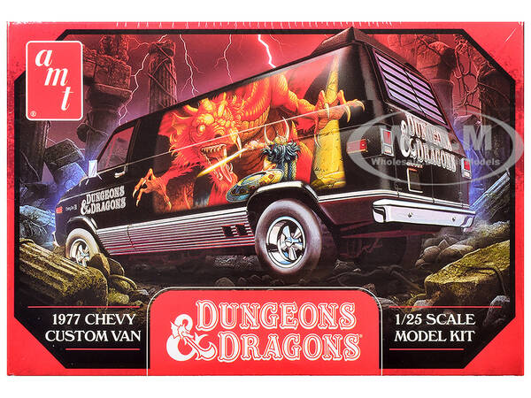 Skill 2 Model Kit 1977 Chevrolet Custom Van Dungeons & Dragons 1/25 Scale Model by AMT