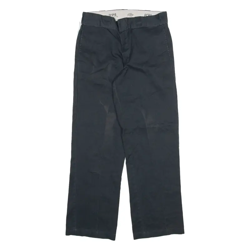 DICKIES 874 Workwear Mens Trousers Blue Regular Straight W29 L28
