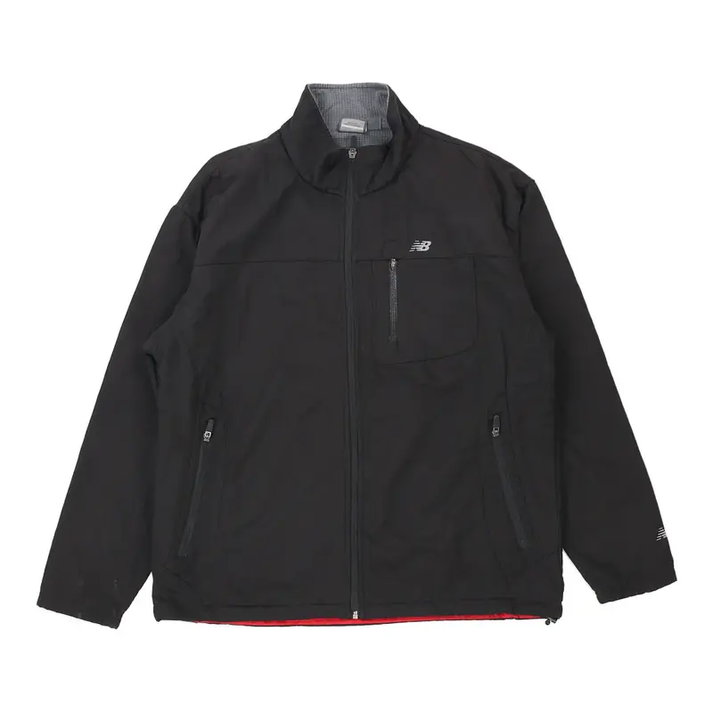 New Balance Jacket - Large Black Polyester Blend