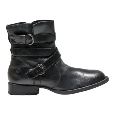 BORN Ankle Boots Black Leather Womens UK 5