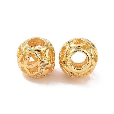 Brass Rhinestone European Beads